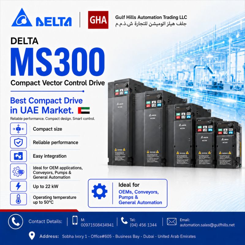 Delta MS300 compact vector control drive