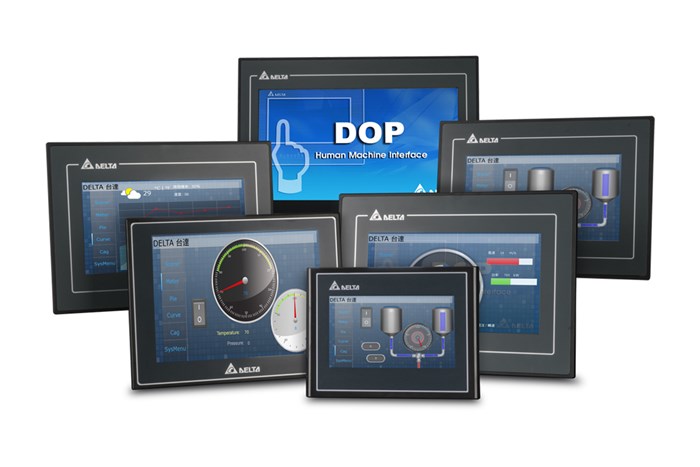 Delta touch panel HMI range